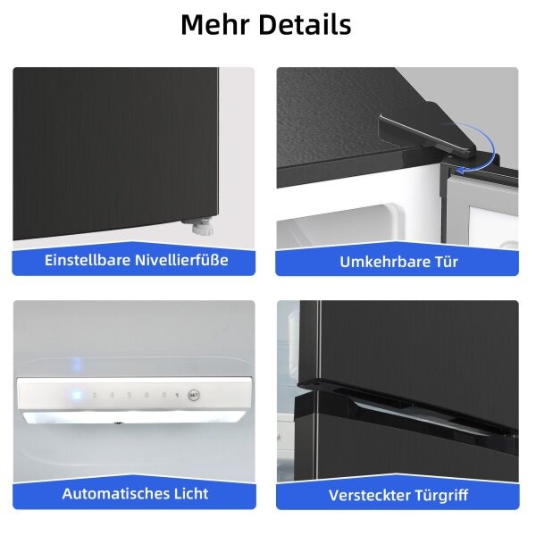 CHiQ Kühl-Gefrierkombi CBM262LBC 187L/75L bk C (Speditionsversand) CHiQ Kühl-Gefrierkombi CBM262LBC 187L/75L bk C (Speditionsversand)