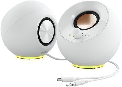 Creative Lautsprecher Pebble SE RGB Stereo, weiß