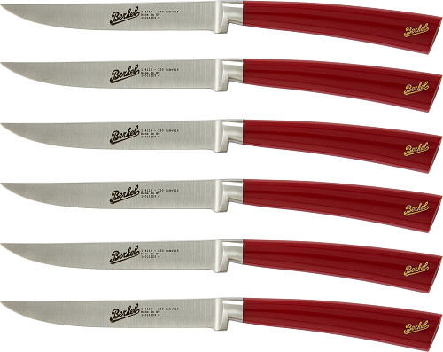 Berkel Elegance Glossy red Steak Set 6-tlg.