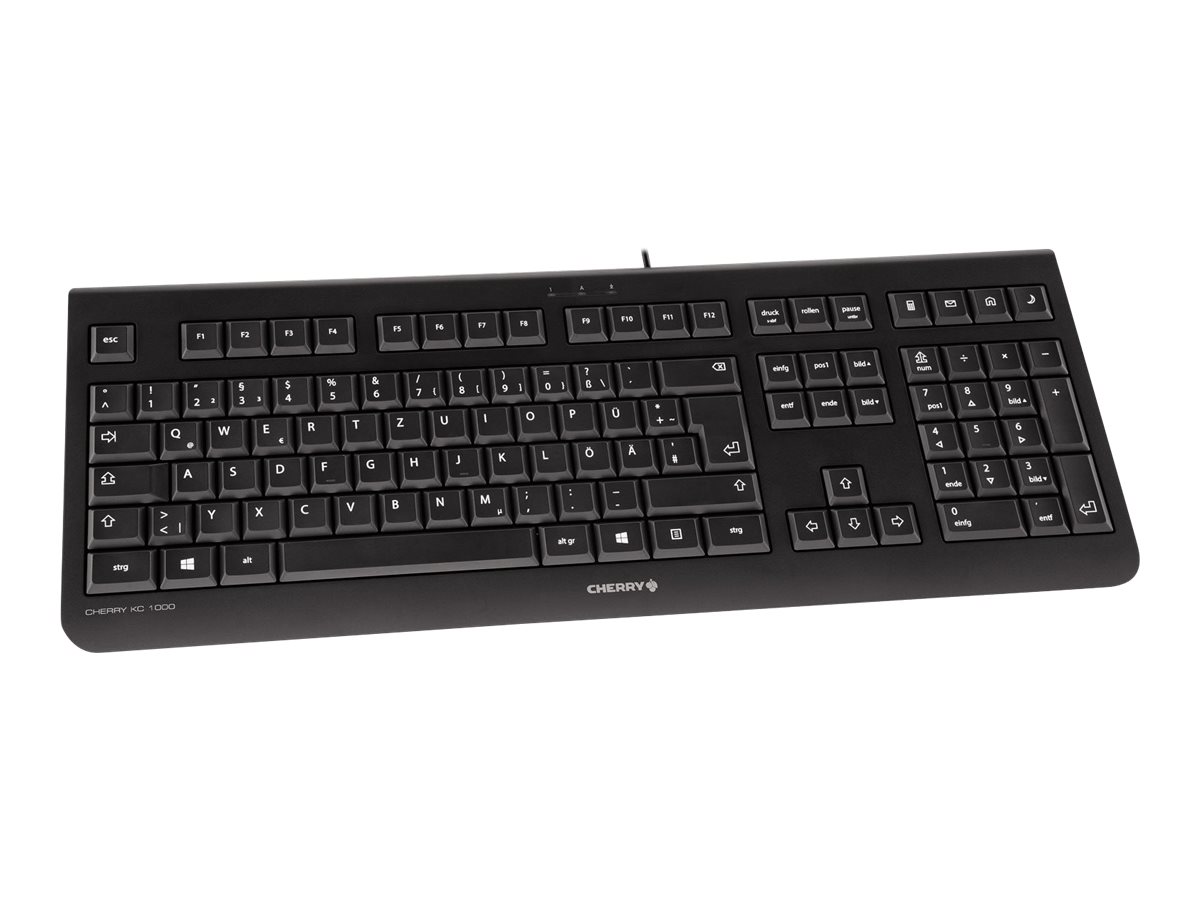 CHERRY KC 1000, Kabelgebundene Tastatur, Schwarz, USB (QWERTZ - DE) CHERRY KC 1000, Kabelgebundene Tastatur, Schwarz, USB (QWERTZ - DE)