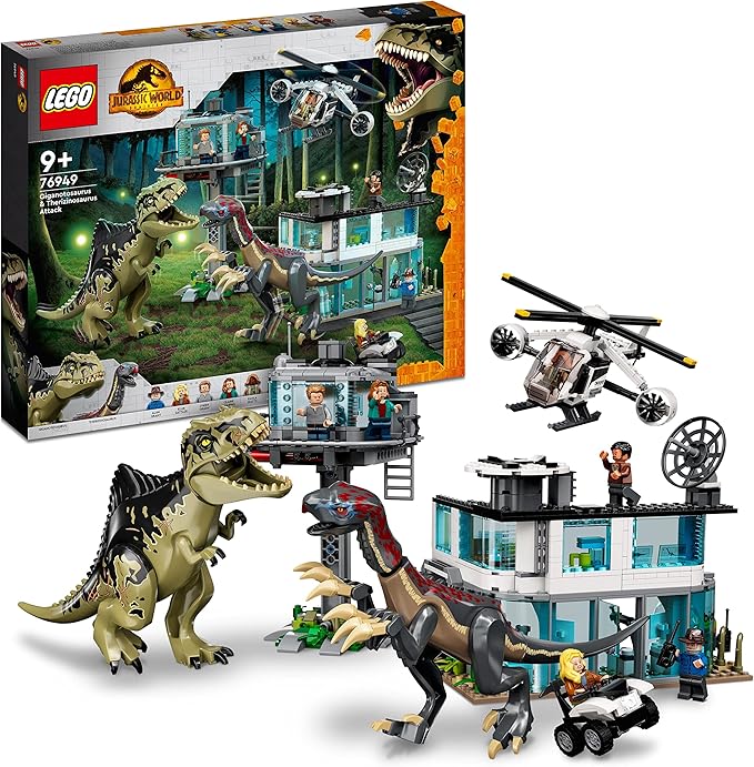 LEGO® 76949 Jurassic World™ - Giganotosaurus & Therizinosaurus Angriff (810 Teile)