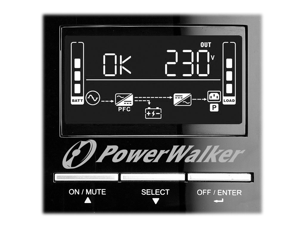 PowerWalker VI 1500 CW Unterbrechungsfreie Stromversorgung (USV) Line-Interaktiv 1,5 kVA 1050 W 6 AC-Ausgänge