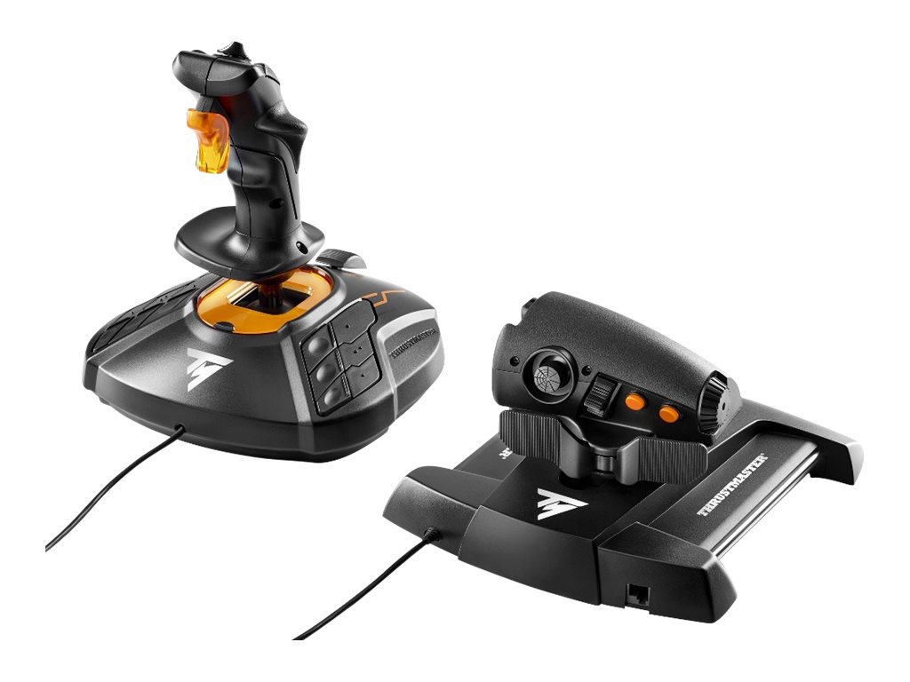 Thrustmaster T-16000M FCS Hotas Schwarz, Orange USB Joystick Analog / Digital MAC, PC