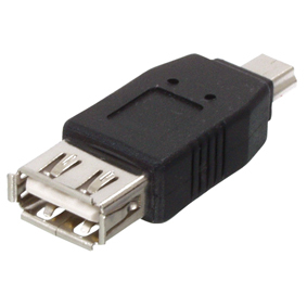 Valueline CMP-USBADAP9 Kabeladapter USB A (F) USB 5-pin mini (M) Schwarz