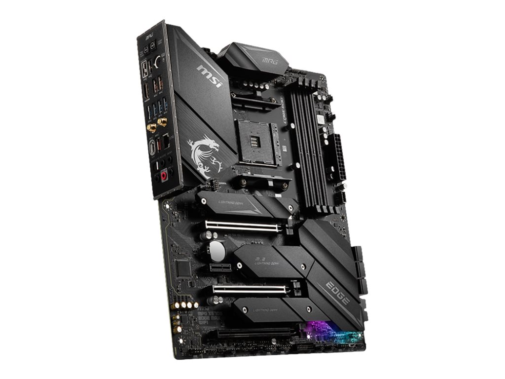 MSI MPG X570S EDGE MAX WIFI - Motherboard - ATX - Socket AM4 - AMD X570 Chipsatz - USB-C Gen2, USB 3.2 Gen 1, USB 3.2 Gen 2 - 2.5 Gigabit LAN, Wi-Fi, Bluetooth - Onboard-Grafik (CPU erforderlich)