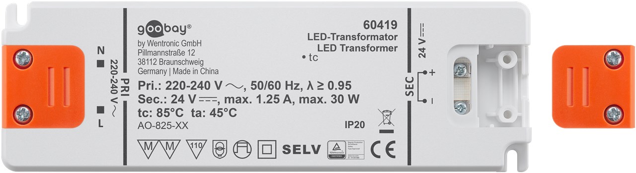 LED-Trafo 24 V/30 W LED-Trafo 24 V/30 W