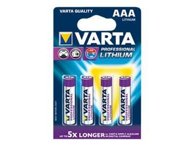 Varta 4x AAA Lithium Einwegbatterie