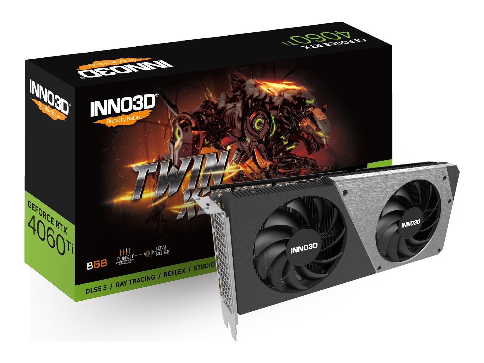 Inno3D GeForce RTX4060 Ti 8GB Twin X2 - Grafikkarten Inno3D GeForce RTX4060 Ti 8GB Twin X2 - Grafikkarten