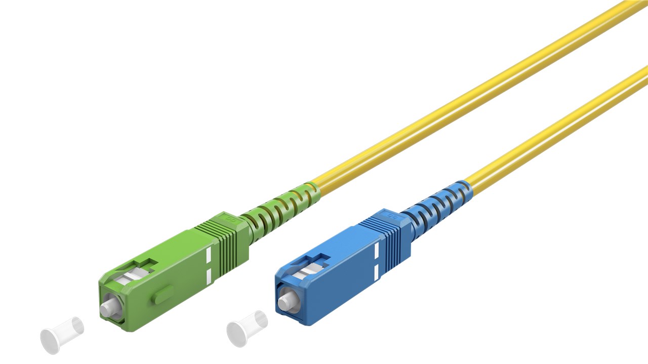 Glasfaserkabel (FTTH), Singlemode (OS2) Yellow, (Simplex), 15 m
