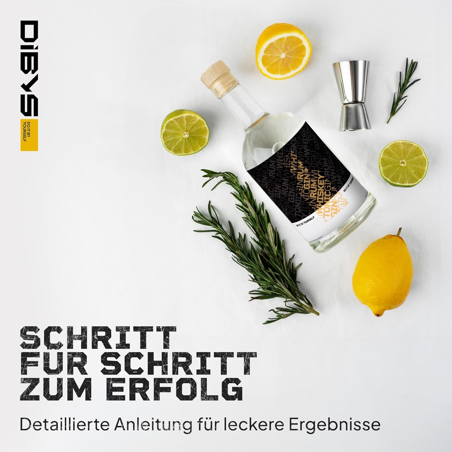 DIBYS GIN BAUKASTEN SET MIT GEWÜRZEN UND COCKTAIL MHD 12/26