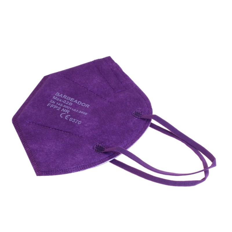 Duuja FFP2 Maske Einmalmundschutz 20 Karton Violett