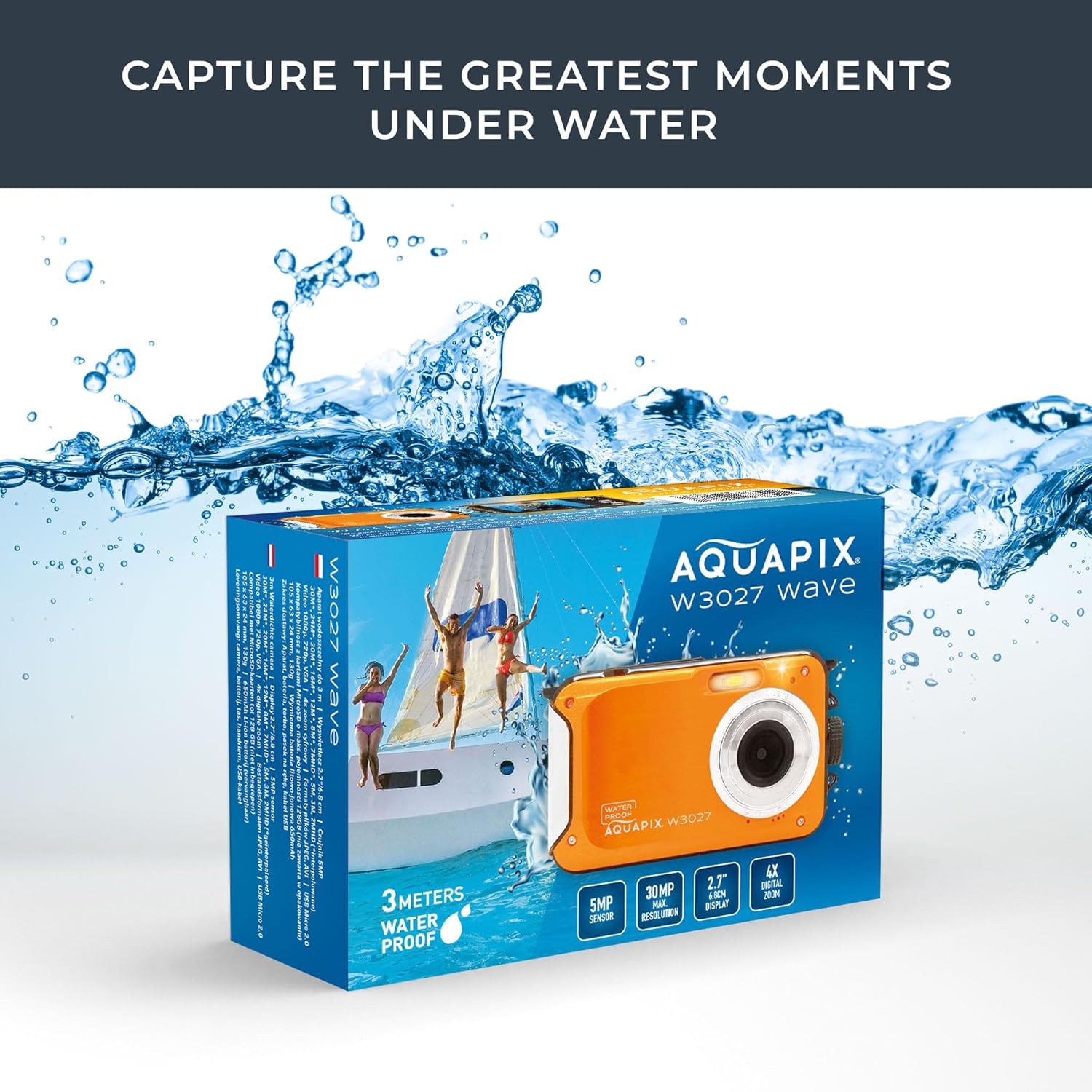 Easypix Aquapix W3027 Wave Orange