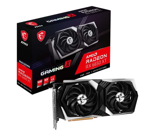 MSI Radeon RX 6650 XT GAMING X 8G - VGA - PCI-E x16