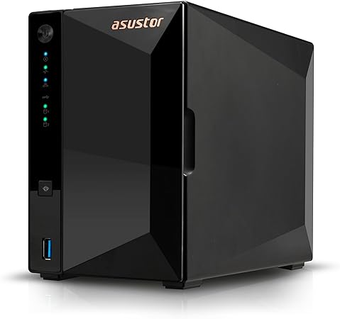 Asustor DRIVESTOR 2 Pro Gen2 AS3302T v2 NAS Realtek RTD1619B 2 GB DDR4 ADM Schwarz