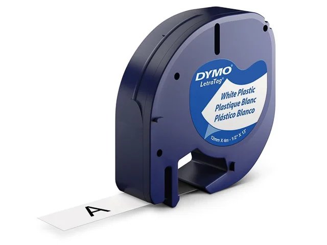DYMO 12mm LetraTAG Plastic tape Etiketten erstellendes Band