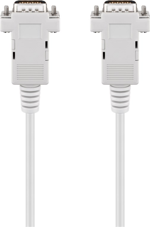 D-SUB 9 pin Anschlusskabel, Stecker/Stecker, seriell 1:1