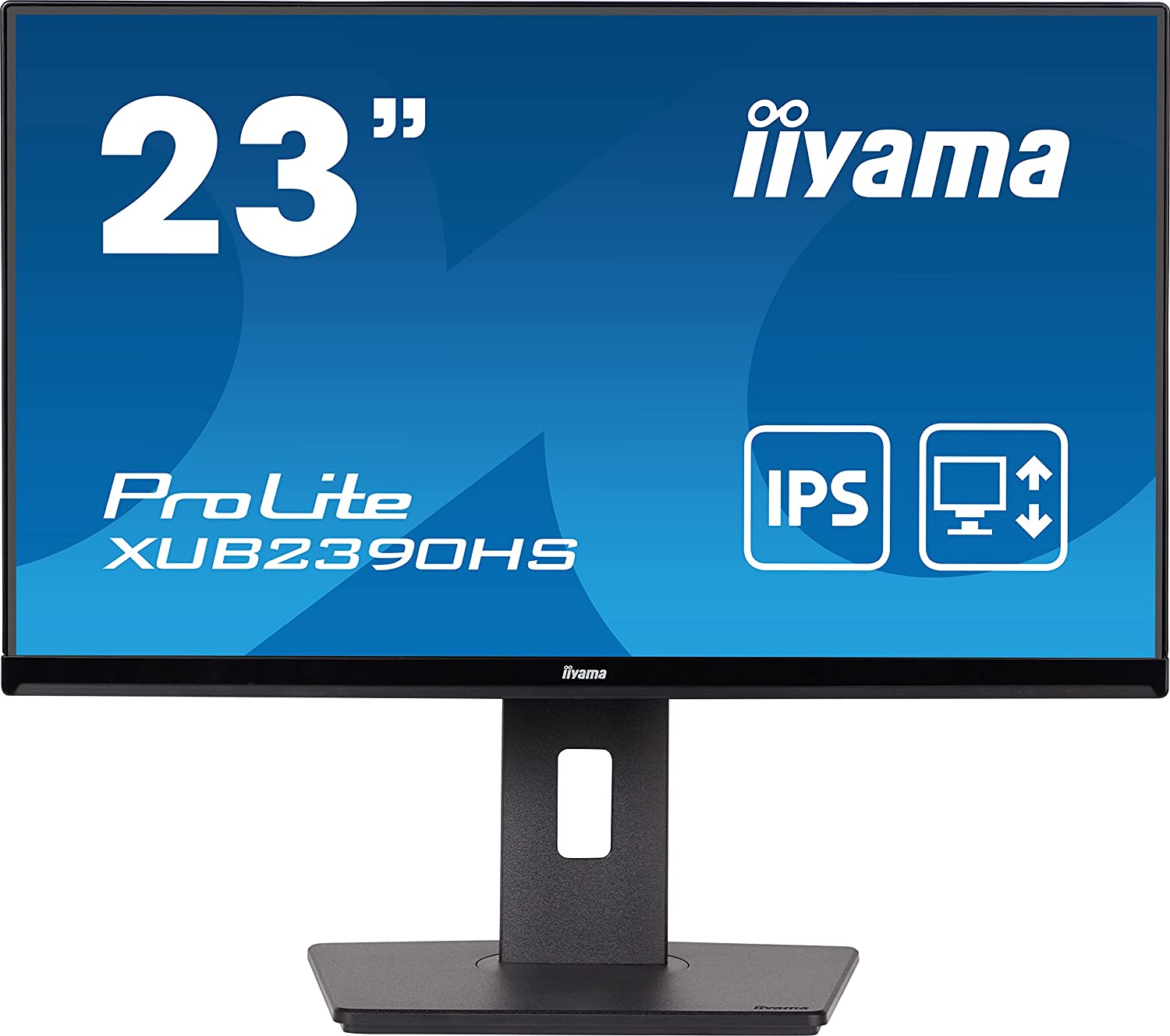 Iiyama Prolite XUB2390HS-B5 58,4cm 23" AH-IPS LED-Monitor FullHD VGA DVI HDMI Slim-Line Höhenverstellung Pivot schwarz