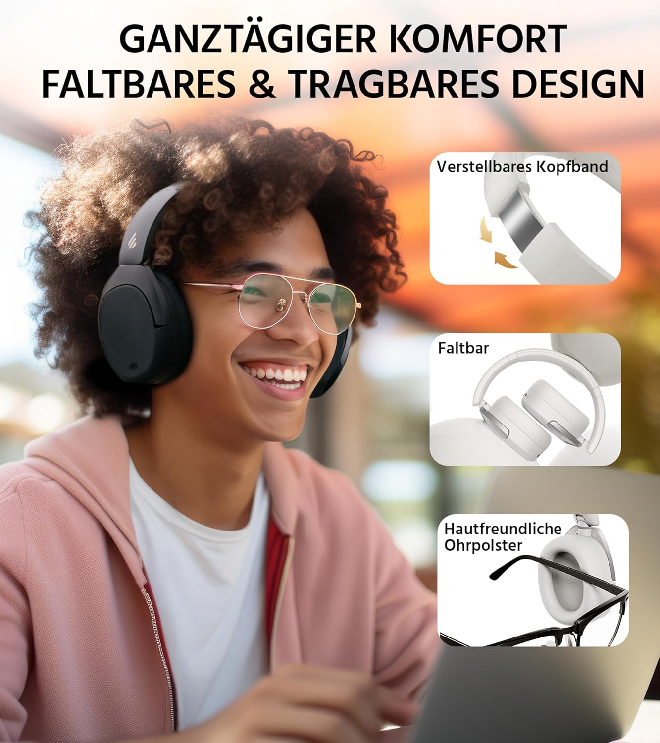 Edifier W830NB Bluetooth Headset black retail Edifier W830NB Bluetooth Headset black retail