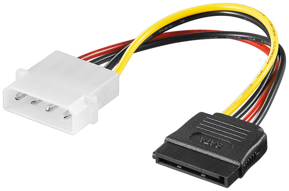PC-Stromkabel/Stromadapter, 5.25-Stecker zu SATA