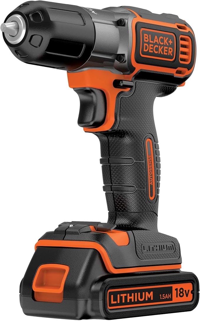 Black&Decker Akku-Bohrschr. 18V 2 x 1,5Ah Li Akku ASD18KB