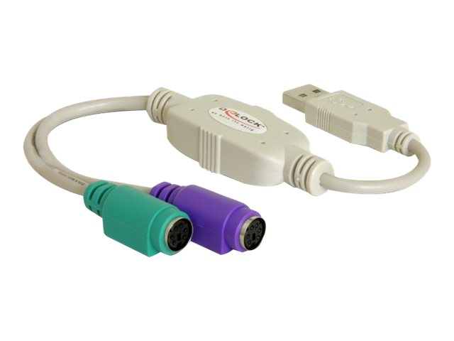 Delock USB to PS/2 Adapter - Tastatur- / Maus-Adapter