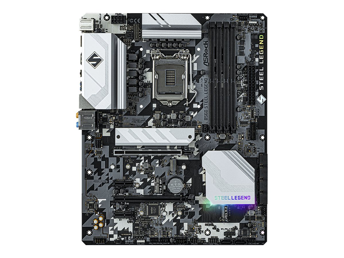 ASRock B560 Steel Legend - Motherboard - ATX - LGA1200-Sockel - B560 Chipsatz - USB-C Gen2, USB 3.2 Gen 1, USB-C Gen 2x2 - 2.5 Gigabit LAN - Onboard-Grafik (CPU erforderlich)