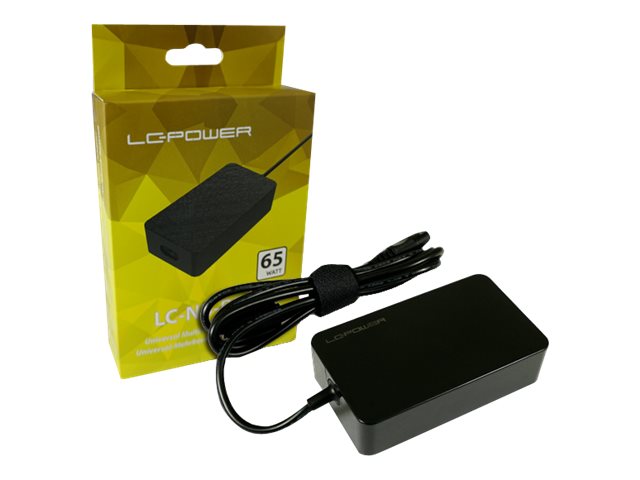 LC-Power LC-NB-PRO-65 Netzteil & Spannungsumwandler Drinnen 65 W Schwarz