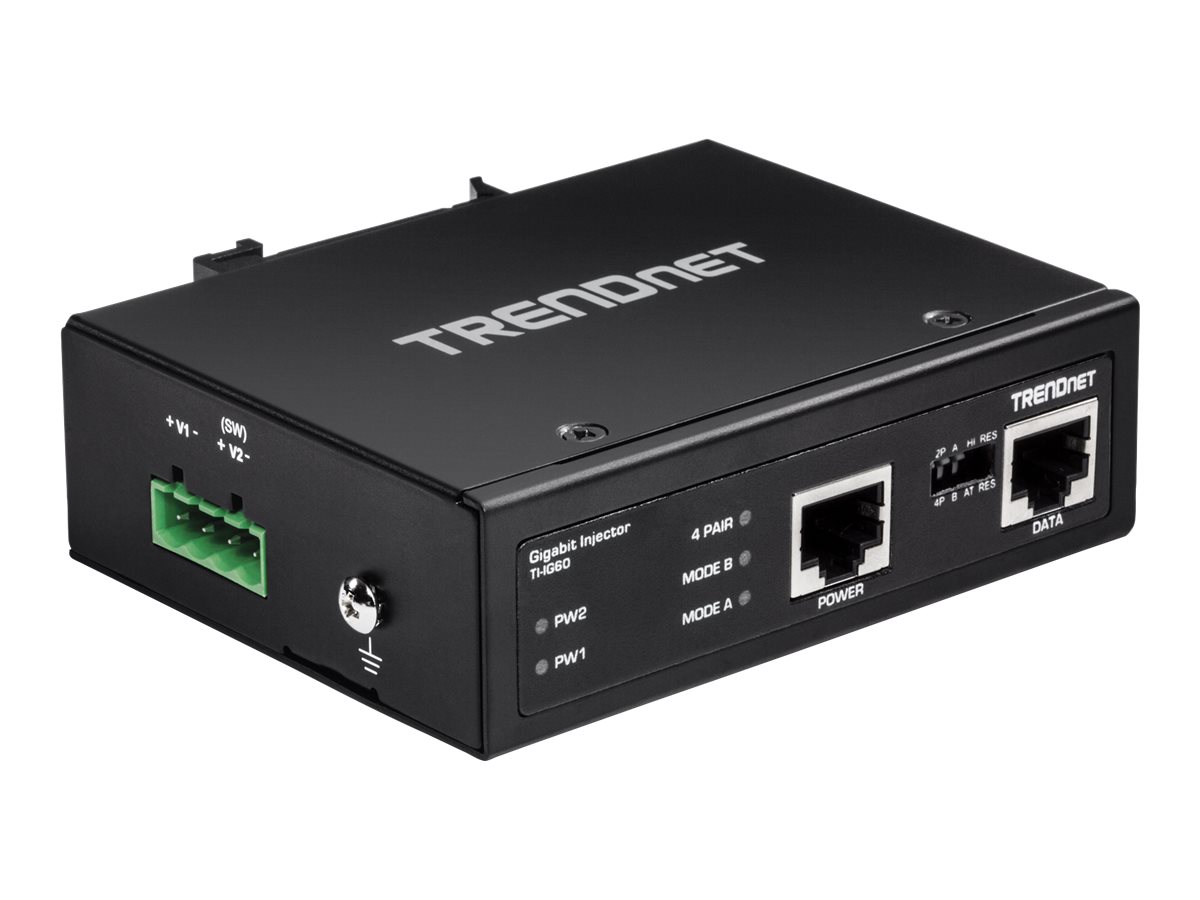 Trendnet TI-IG60 PoE-Adapter Schnelles Ethernet, Gigabit Ethernet