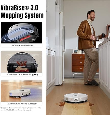 Roborock S8 MaxV Ultra Robotic Cleaner White Roborock S8 MaxV Ultra Robotic Cleaner White