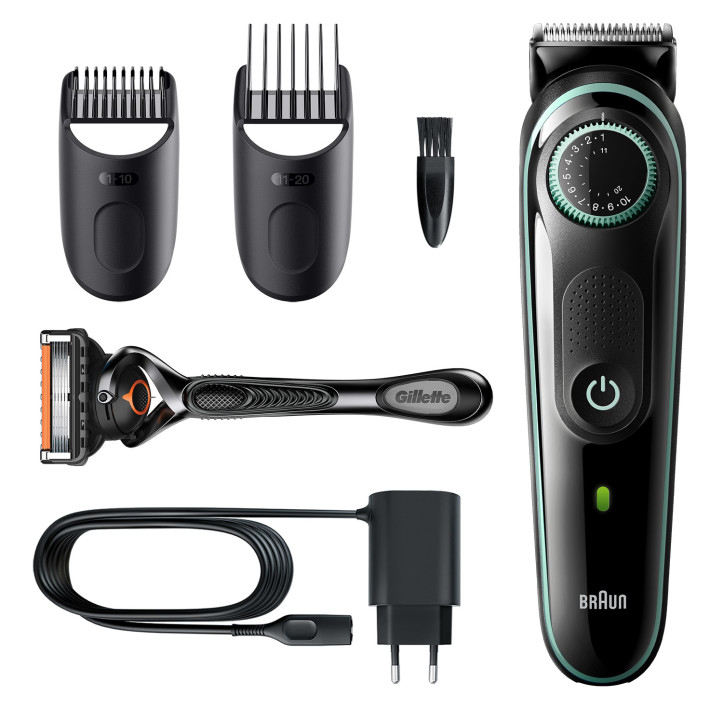 Braun BT3341 Akku 39 2 cm Nass & Trocken Schwarz, Grün