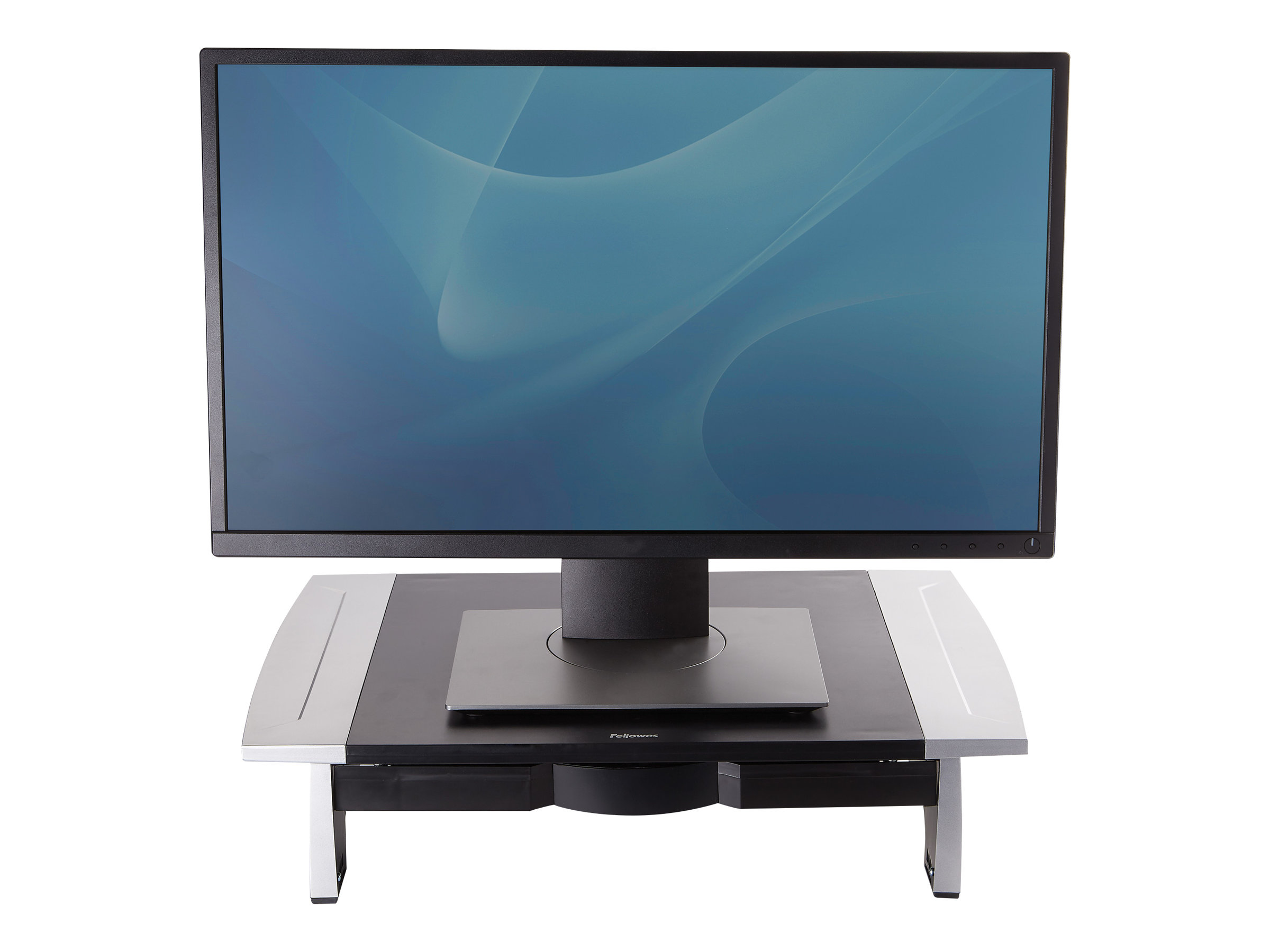 Fellowes Office Suites 71,1 cm (28") Tisch/Bank Schwarz, Silber