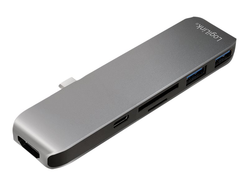 LogiLink USB-C 6-in-1 Multifunctional Hub - Dockingstation