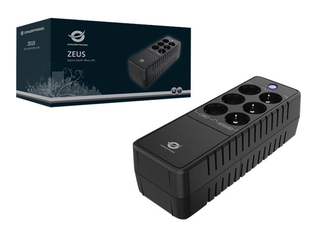 Conceptronic ZEUS05E Unterbrechungsfreie Stromversorgung (USV) Standby (Offline) 0,65 kVA 360 W 6 AC-Ausgänge