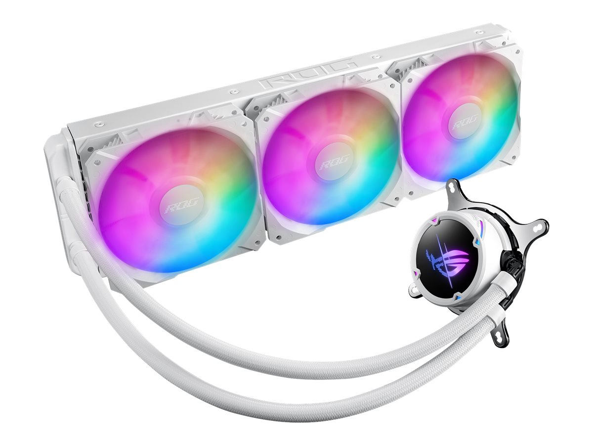 ASUS ROG STRIX LC II 360 ARGB - White Edition - Prozessor-Flüssigkeitskühlsystem - Kühlergröße: 360 mm - (für: LGA2011, LGA2011-3, AM4, LGA2066, TR4, LGA1200, LGA1700, AM5, LGA115x Socket)