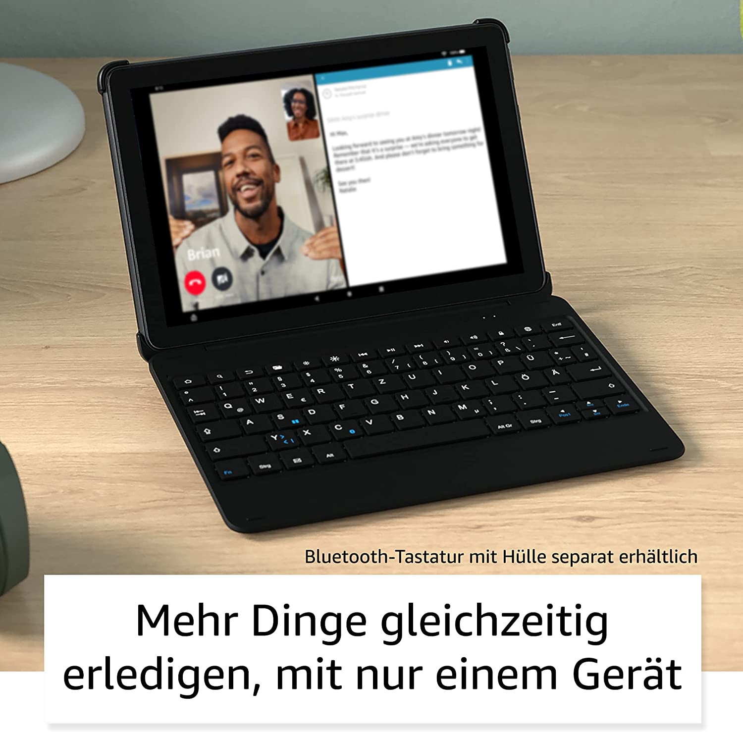 Amazon Fire HD 10-Tablet | 25,6 cm (10,1 Zoll) großes Full-HD-Display (1080p), 32 GB, olivgrün – mit Werbung