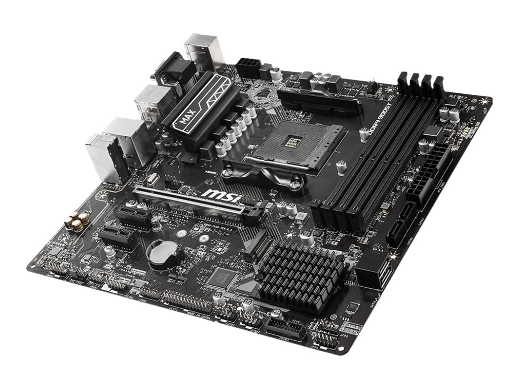 MSI B450M PRO-VDH MAX - Motherboard - micro ATX - Socket AM4 - AMD B450 Chipsatz - USB 3.2 Gen 1 - Gigabit LAN - Onboard-Grafik (CPU erforderlich)