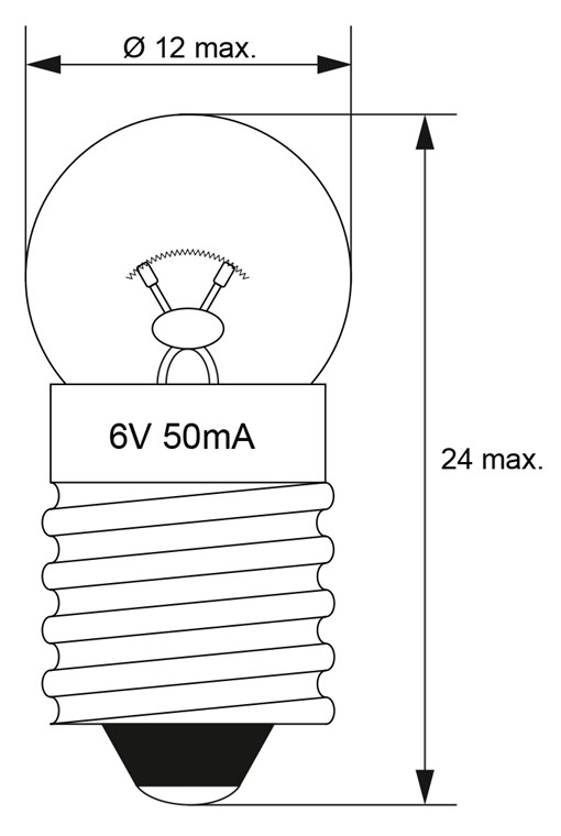 Taschenlampen-Kugel, 0,3 W