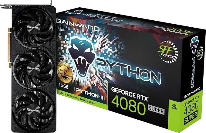 Gainward RTX4080 Super Python III OC 16GB GDDR6X HDMI 3xDP - Grafikkarte - 16.384 MB Gainward RTX4080 Super Python III OC 16GB GDDR6X HDMI 3xDP - Grafikkarte - 16.384 MB