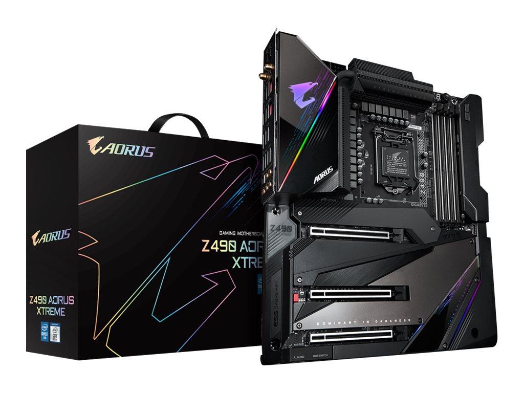Gigabyte Z490 AORUS XTREME - 1.X - Motherboard - Erweitertes ATX - LGA1200-Sockel - Z490 Chipsatz - USB-C Gen2, USB 3.2 Gen 1, USB 3.2 Gen 2 - 10 Gigabit LAN, 2.5 Gigabit LAN, Wi-Fi, Bluetooth - Onboard-Grafik (CPU erforderlich)
