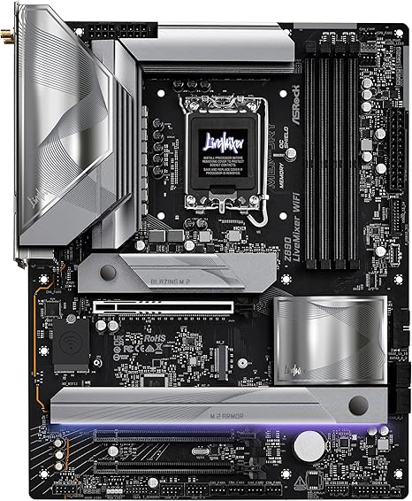 ASRock Z890 LiveMixer WiFi - Motherboard - ATX - LGA1851-Sockel - Z890 Chipsatz - USB4, USB 3.2 Gen 2x2, USB 3.2 Gen 2, USB 3.2 Gen 1 - 2.5 Gigabit LAN, Wi-Fi 7, Bluetooth - Onboard-Grafik (CPU erforderlich)