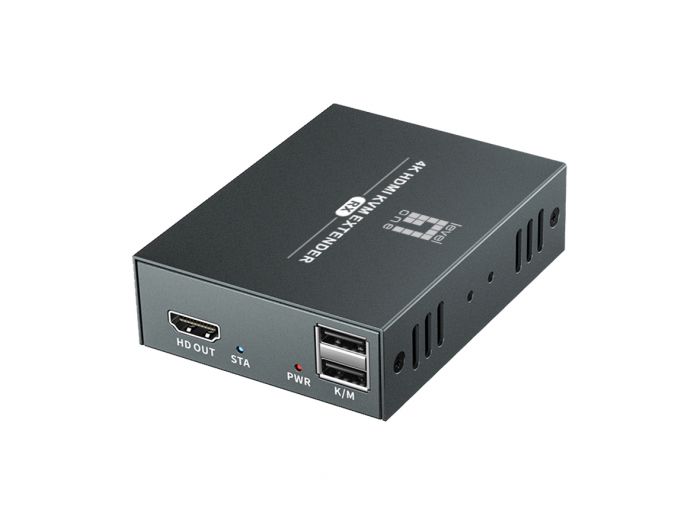 LevelOne HDMI over Cat.5/6 Extender kit 4K 100m schwarz