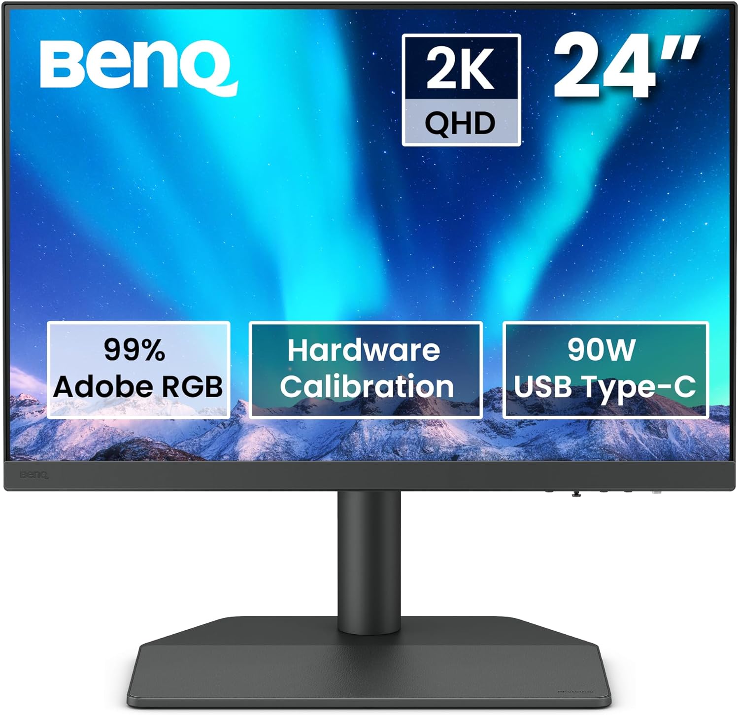 BenQ SW242Q Computerbildschirm 61,2 cm (24.1") 2560 x 1600 Pixel WQXGA LED Schwarz