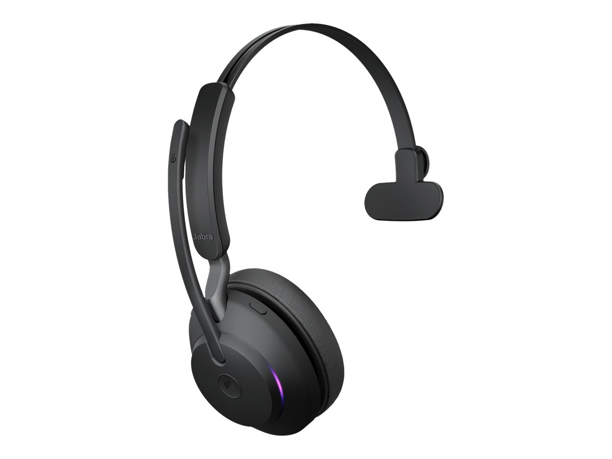 Jabra Headset Evolve2 65 MS Mono, inkl. Link 380a & Ladesta.