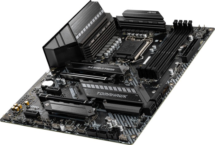 MSI MAG Z490 TOMAHAWK - Motherboard - ATX - LGA1200-Sockel - Z490 Chipsatz - USB-C Gen1, USB 3.2 Gen 1, USB 3.2 Gen 2, USB-C Gen 2x2 - Gigabit LAN, 2.5 Gigabit LAN - Onboard-Grafik (CPU erforderlich)