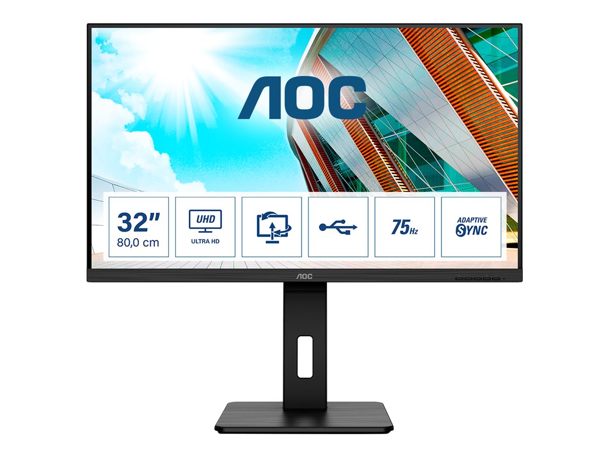 AOC P2 U32P2 Computerbildschirm 80 cm (31.5") 3840 x 2160 Pixel 4K Ultra HD LED Schwarz