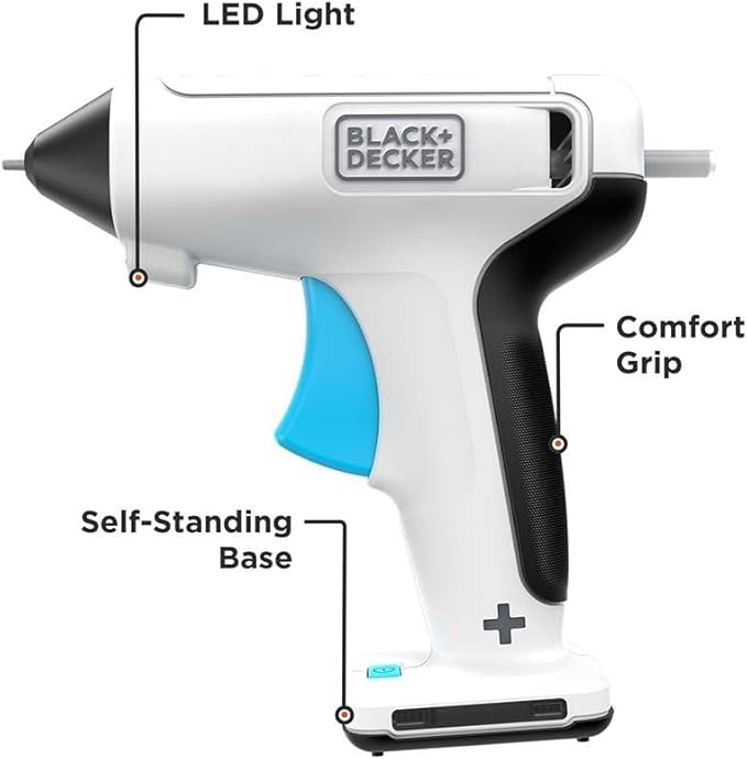 Black&Decker Akku-Heißklebepistole, 3,6V/1,5Ah BCGL115