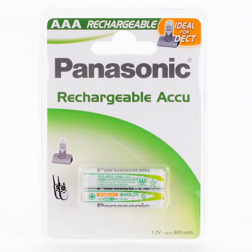 Panasonic Akku for DECT USE  -AAA Micro  1.20V  750mAh  2St.