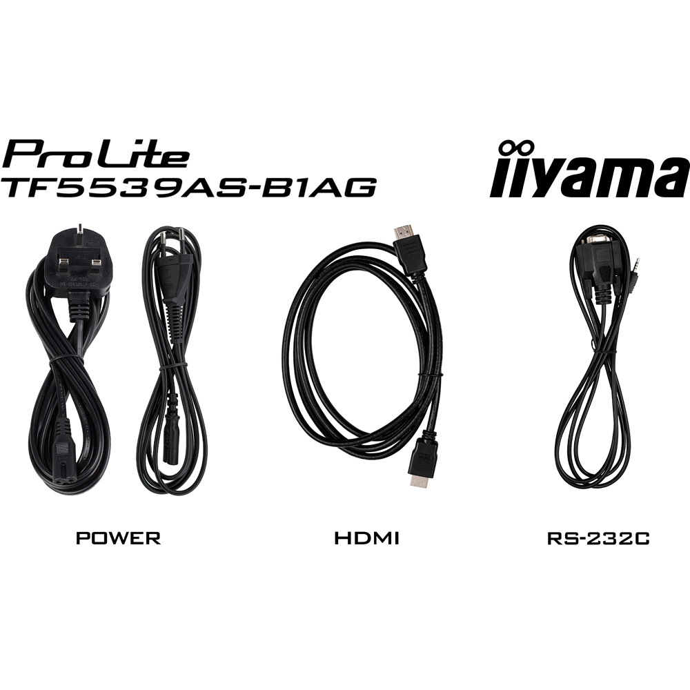 iiyama TF5539AS-B1AG Signage-Display Digital Signage Flachbildschirm 138,7 cm (54.6") LED 500 cd/m² 4K Ultra HD Schwarz Touchscreen Eingebauter Prozessor Android 24/7