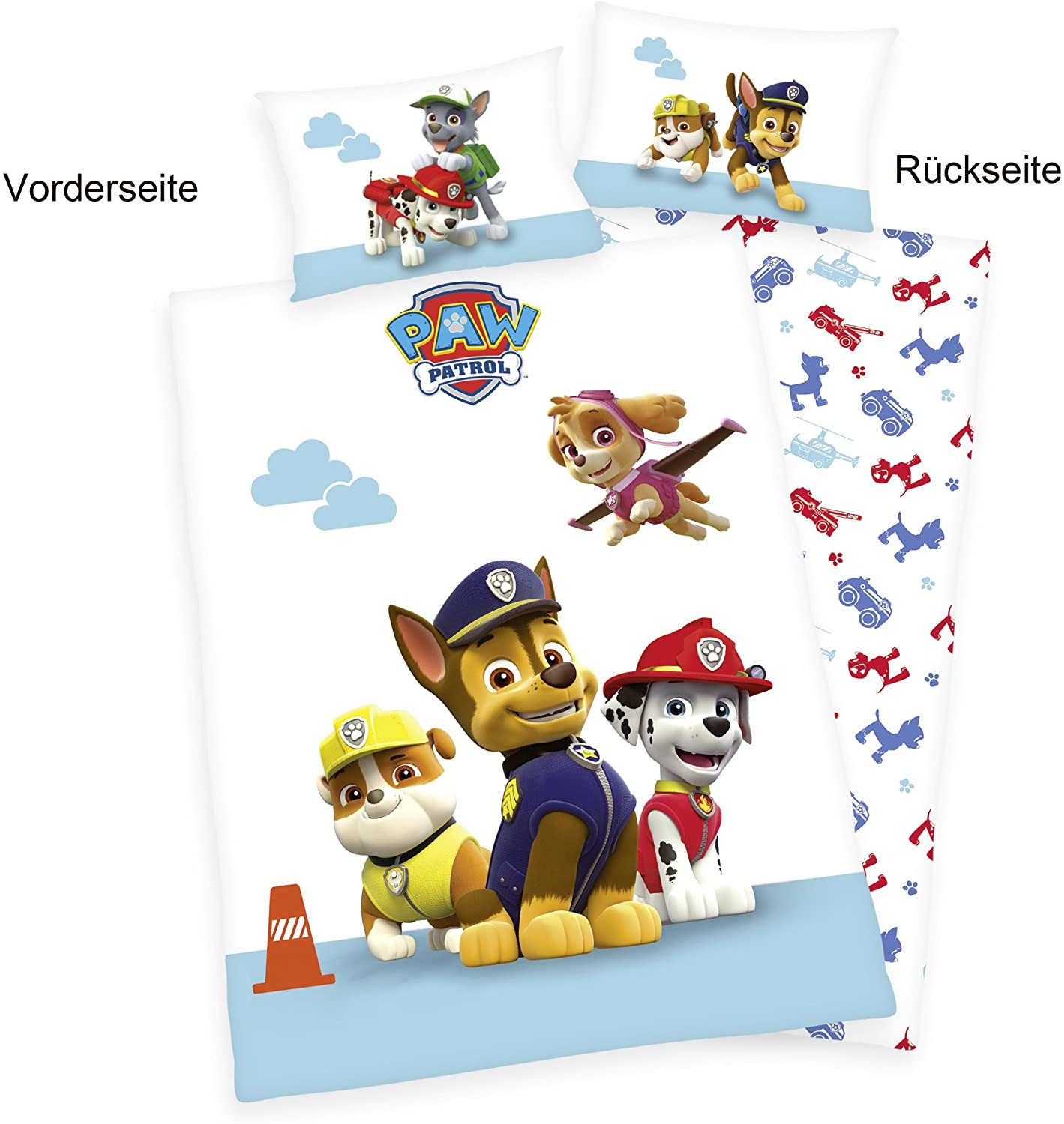 Paw Patrol - Bettwäsche - Renforcé - 40 x 60 / 100 x 135 cm
