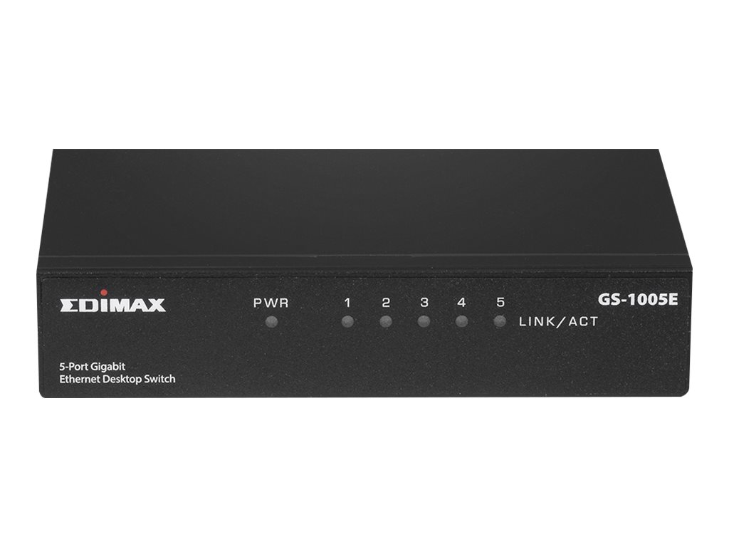 Edimax GS-1005E Gigabit Ethernet 5 Ports Desktop Switch,Metal Gehäuse